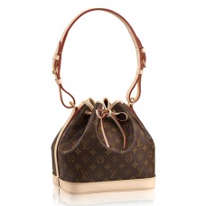 Geantă de umăr Louis Vuitton M40818 Petit Noe din pânză cu monogramă
