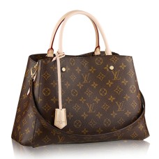 Geantă Louis Vuitton M41056 Montaigne MM din pânză cu monogramă
