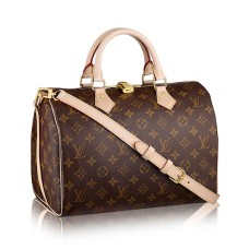 Geantă tote Louis Vuitton M41112 Speedy Bandouliere 30 din pânză cu monogramă