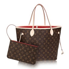 Geantă de umăr Louis Vuitton M41177 Neverfull MM din pânză cu monogramă