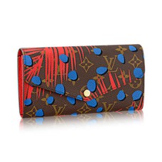 Portofel Louis Vuitton M41381 Sarah cu monogramă și puncte de junglă