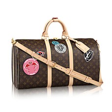 Geantă de voiaj Louis Vuitton M41441 Keepall Bandouliere 50 din pânză cu monogramă