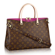 Geantă tote Louis Vuitton M41633 Pallas din pânză cu monogramă