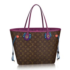 Geantă de umăr Louis Vuitton M41664 Neverfull MM Totem, canvas cu monogramă