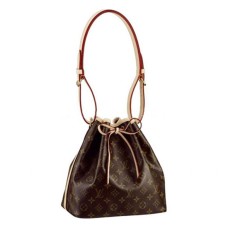 Geantă de umăr Louis Vuitton M42226 Petit Noe din pânză cu monogramă