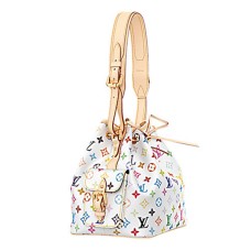 Geantă de umăr Louis Vuitton M42229 Petit Noe Monogram Multicolor Canvas