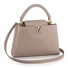 Geantă Louis Vuitton M42253 Capucines PM din piele Taurillon