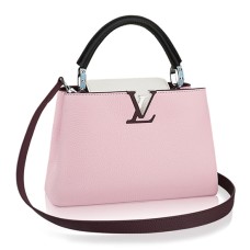 Geantă Louis Vuitton M42574 Capucines BB din piele Taurillon