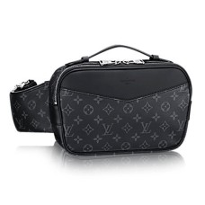 Geantă tip șnur Louis Vuitton M42906, model hip pack, Monogram Eclipse Canvas