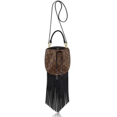 Geantă de umăr Louis Vuitton M43132 cu franjuri Noe din pânză monogramă