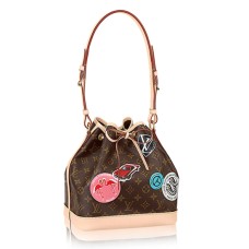 Geantă de umăr Louis Vuitton M43233 Petit Noe din pânză cu monogramă