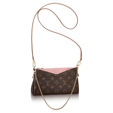Geantă crossbody Louis Vuitton M44037 Pallas Clutch, canvas cu monogramă