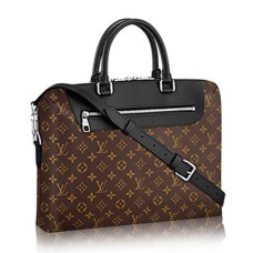 Louis Vuitton M54019 Porte-Documents Jour Servietă Monogram Macassar Canvas