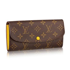Portofel Louis Vuitton M61535 Emilie din pânză cu monogramă