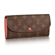 Portofel Louis Vuitton M61578 Emilie din pânză cu monogramă