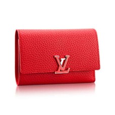 Portofel compact Louis Vuitton M62158 Capucines din piele Taurillon