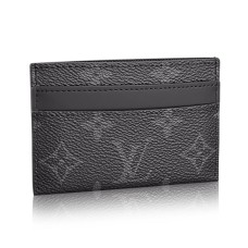 Pânză Louis Vuitton M62170 Porte Cartes Double Monogram Eclipse