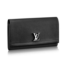 Portofel Louis Vuitton M62329 Lockme II din piele Taurillon