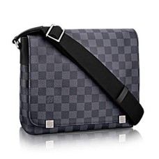 Geanta Louis Vuitton N41028 District PM Messenger Canvas Damier Graphite