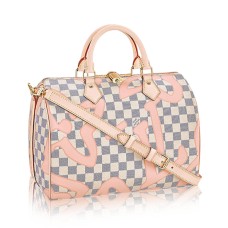 Geanta Tote Louis Vuitton N41052 Speedy Bandouliere 30 Damier Azur Canvas