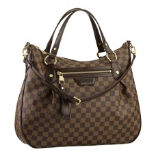 Geanta de umar Louis Vuitton N41131 Evora MM Damier Ebene Canvas