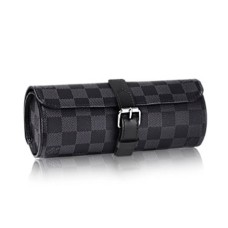 Louis Vuitton N41137 3 Carcasă Ceas Damier Graphite Canvas