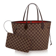 Geanta de umar Louis Vuitton N41358 Neverfull MM Damier Ebene Canvas
