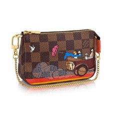 Louis Vuitton N41426 Mini Pochette Accesorii Evasion Damier Ebene Canvas