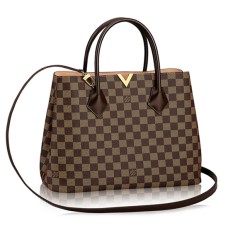 Geantă tote Louis Vuitton N41435 Kensington Damier Ebene Canvas