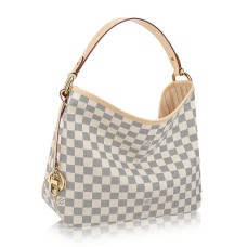 Geantă Louis Vuitton N41462 Delicioasă PM Hobo Bag Damier Albastru Canvas