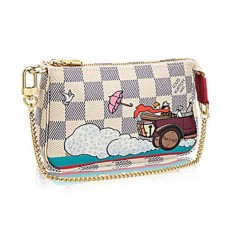 Louis Vuitton N41463 Mini Pochette Accesorii Evasion Damier Azur Canvas