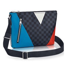 Geantă Louis Vuitton N41639 Mick PM Regatta Messenger Bag Damier Cobalt Canvas