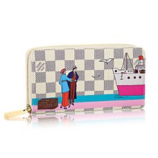 Portofel Louis Vuitton N41668 Zippy Damier Azur Canvas