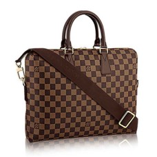 Louis Vuitton N42242 Porte Documents Jour Servieta Damier Ebene Canvas