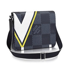 Geantă Louis Vuitton N44002 District PM Messenger Canvas Damier Cobalt