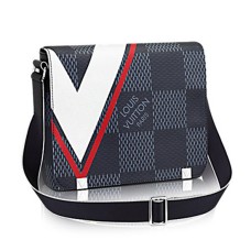 Geanta Louis Vuitton N44003 District PM Messenger Canvas Damier Cobalt