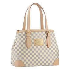 Geantă de umăr Louis Vuitton N51206 Hampstead MM din pânză Damier Azur