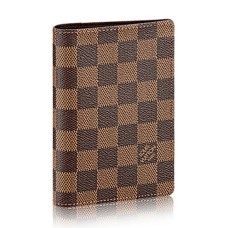 Husă pașaport Louis Vuitton N60189 Damier Ebene Canvas