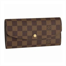 Louis Vuitton N63019 Emilie Portofel Damier Ebene Canvas
