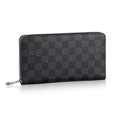 Geantă Louis Vuitton N63077 Zippy Organizer Damier Graphite Canvas