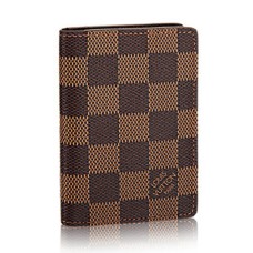 Louis Vuitton N63145 Organizator de buzunar Damier Ebene Canvas