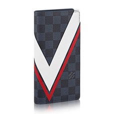 Louis Vuitton N64003 Brazza Portofel Damier Cobalt Canvas