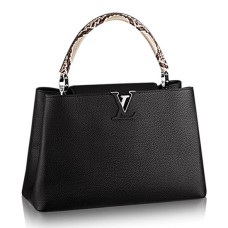 Geantă Louis Vuitton N91659 Capucines MM din piele Taurillon