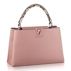 Geantă Louis Vuitton N91660 Capucines MM din piele Taurillon