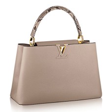 Geantă Louis Vuitton N91711 Capucines MM din piele Taurillon