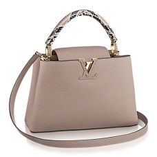 Geantă Louis Vuitton N92802 Capucines PM din piele Taurillon